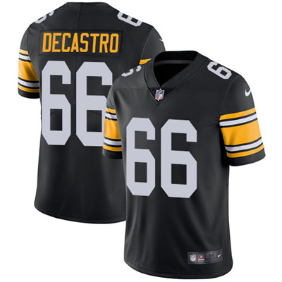 Nike Pittsburgh Steelers #66 David DeCastro Black Alternate Men's Stitched NFL Vapor Untouchable Limited Jersey