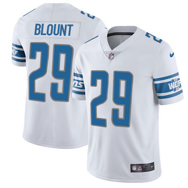 Men's Nike Detroit Lions #29 LeGarrette Blount White Stitched NFL Vapor Untouchable Limited Jersey