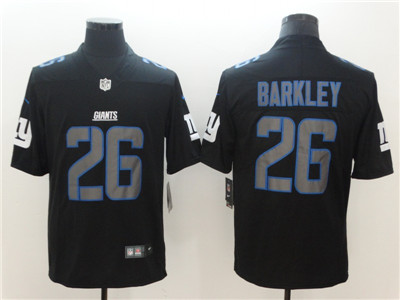 Nike New York Giants #26 Saquon Barkley Black Vapor Impact Limited Jersey