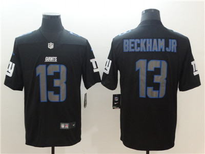 Nike New York Giants #13 Odell Beckham Jr Black Vapor Impact Limited Jersey