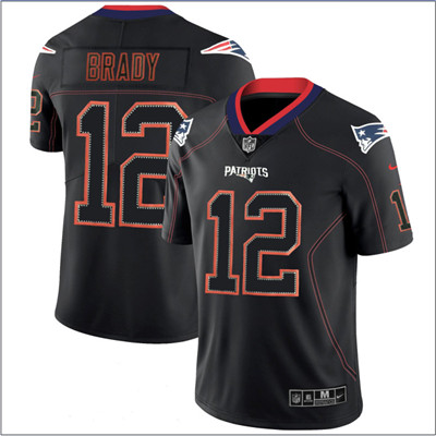 Nike New England Patriots #12 Tom Brady Black Shadow Legend Limited Jersey