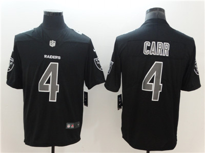 Nike Oakland Raiders #4 Derek Carr Black Impact Limited Jersey