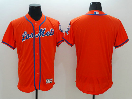 New York Mets Blank Orange Flexbase Authentic Collection MLB Jersey