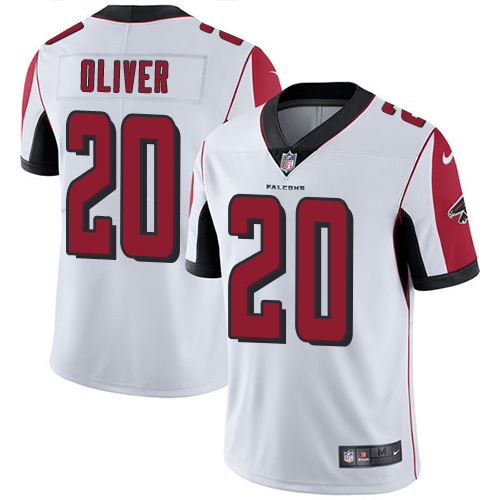 Nike Falcons #20 Isaiah Oliver White Men's Stitched NFL Vapor Untouchable Limited Jersey