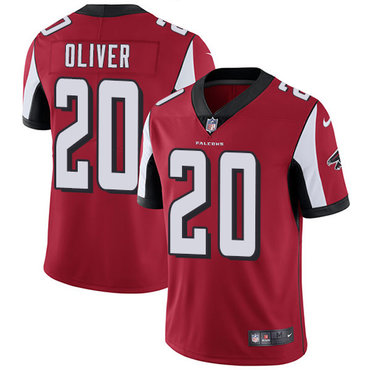 Nike Falcons #20 Isaiah Oliver Red Team Color Men's Stitched NFL Vapor Untouchable Limited Jersey