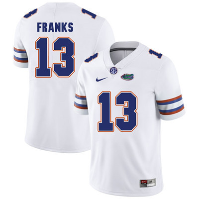 Florida Gators White #13 Feleipe Franks Football Player Performance Jersey