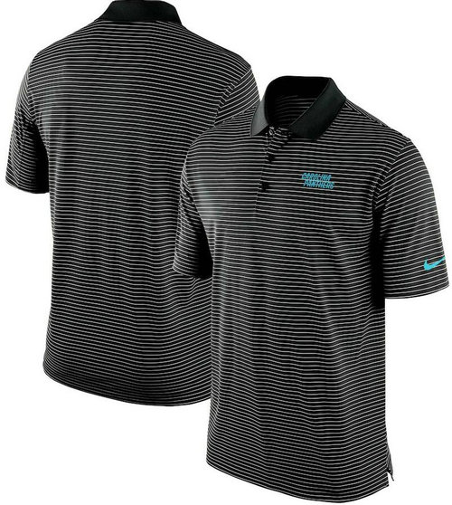 Carolina Panthers Team Stadium Performance Polo - Black