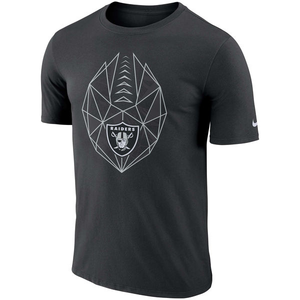 Men's Oakland Raiders Nike Black Fan Gear Icon Performance T-Shirt