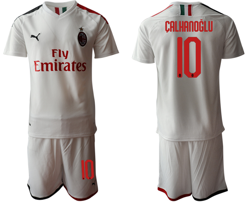 2019-20 AC Milan 10 CALHANOGLU Away Soccer Jersey