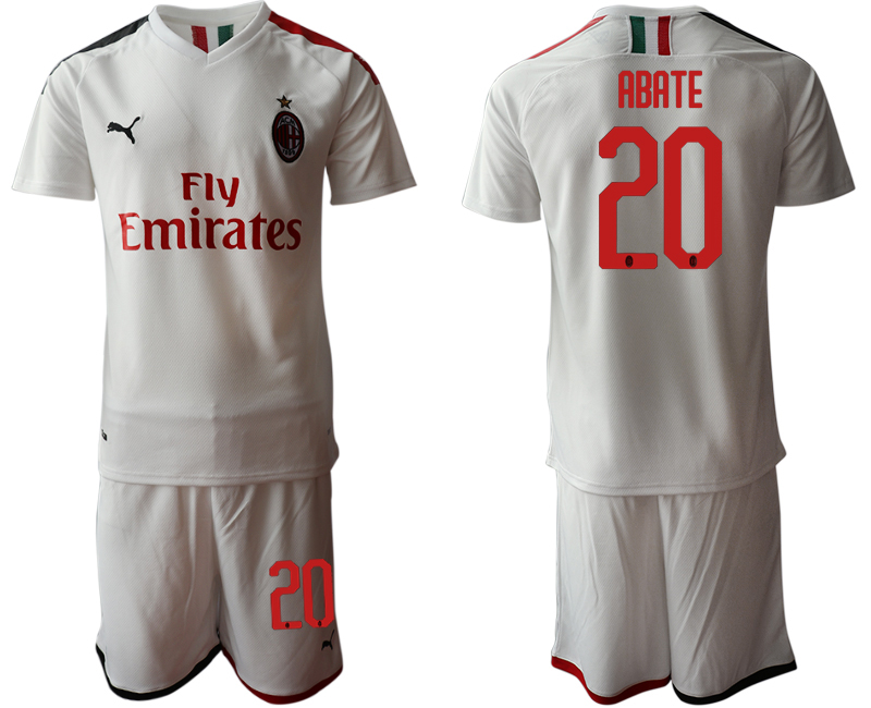 2019-20 AC Milan 20 ABATE Away Soccer Jersey