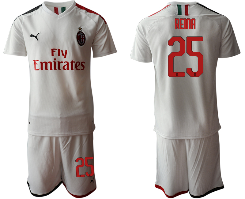 2019-20 AC Milan 25 REINA Away Soccer Jersey