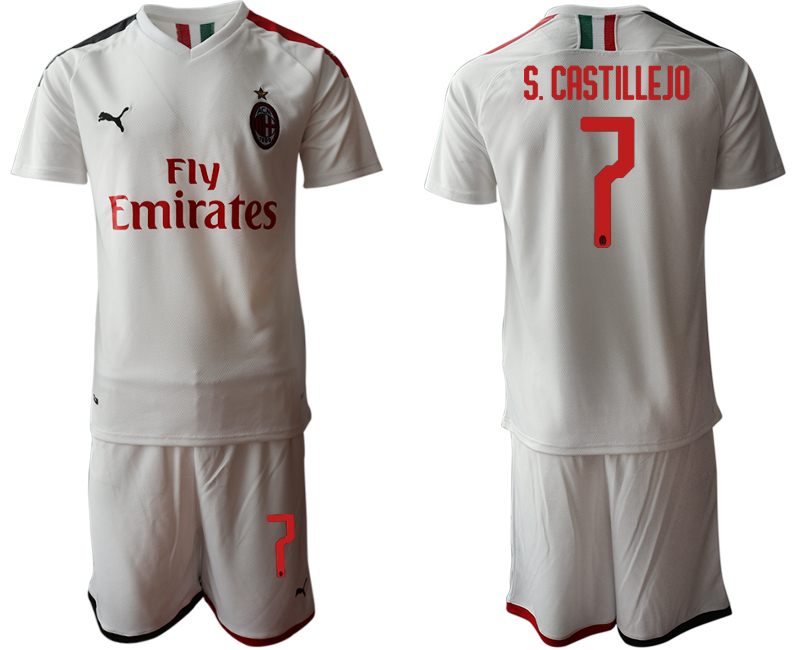 2019-20 AC Milan 7 S. CASTILLEJO Away Soccer Jersey