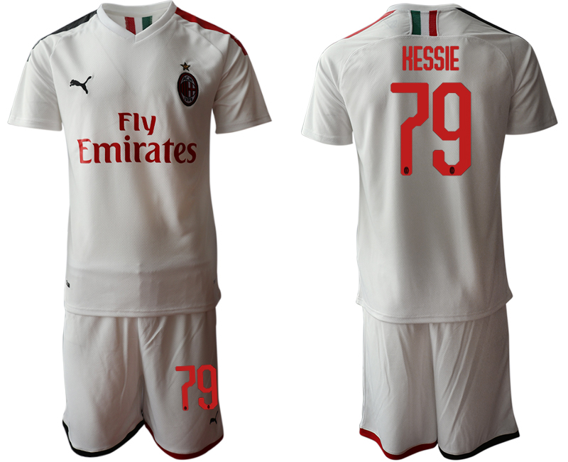 2019-20 AC Milan 79 KESSIE Away Soccer Jersey