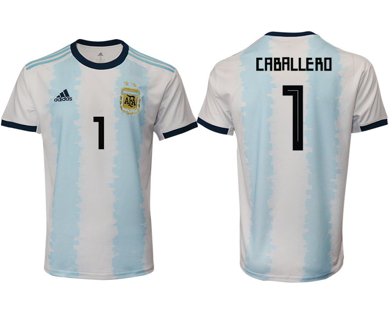 2019-20-Argentina-1-CABALLERO-Home-Thailand-Soccer-Jersey