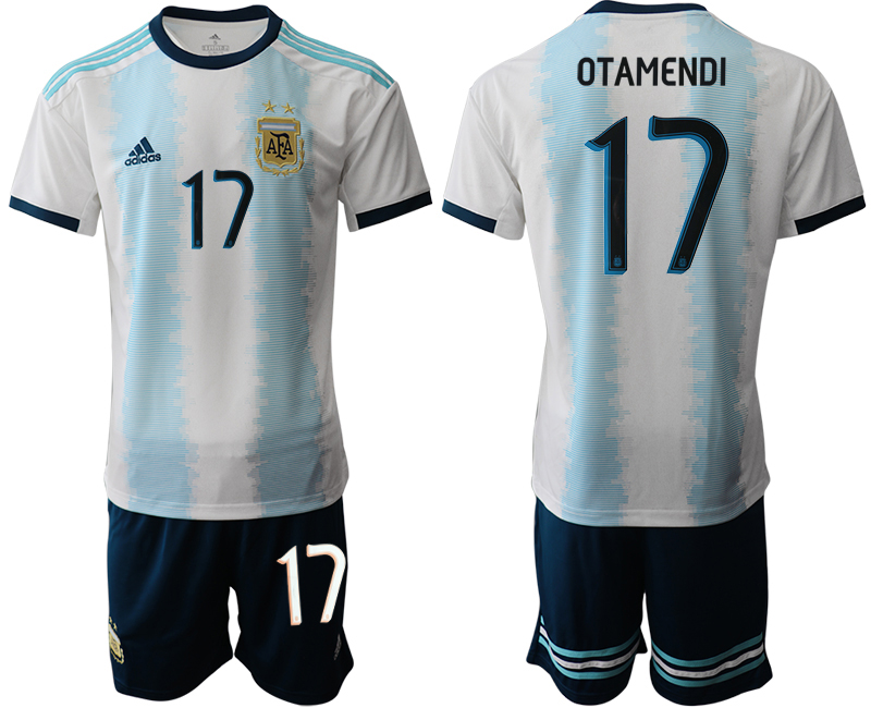 2019-20-Argentina-17-OTAMENDI-Home-Soccer-Jersey