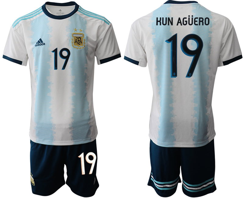 2019-20-Argentina-19-KUN-AGUERO-Home-Soccer-Jersey