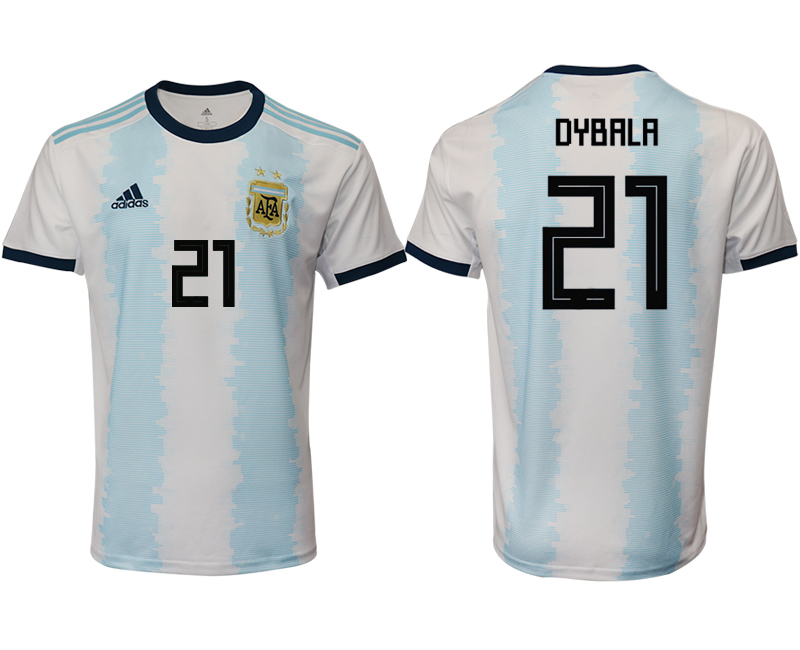 2019-20-Argentina-21-DYBALA-Home-Thailand-Soccer-Jersey