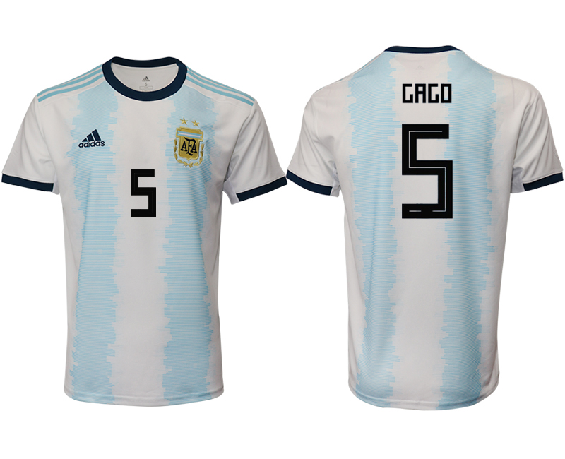 2019-20-Argentina-5-GAGO-Home-Thailand-Soccer-Jersey