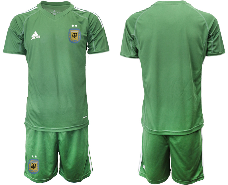 2019-20-Argentina-Army-Green-Goalkeeper-Soccer-Jersey