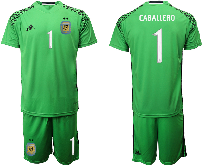 2019-20-Argentina-Green-1-CABALLERO-Goalkeeper-Soccer-Jersey