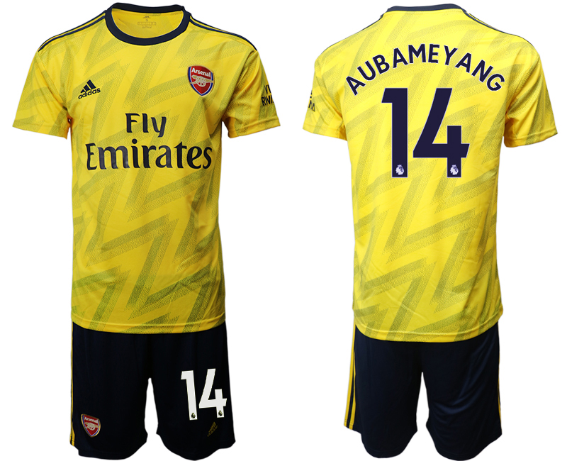 2019-20 Arsenal 14 AUBAMEYANG Away Soccer Jersey