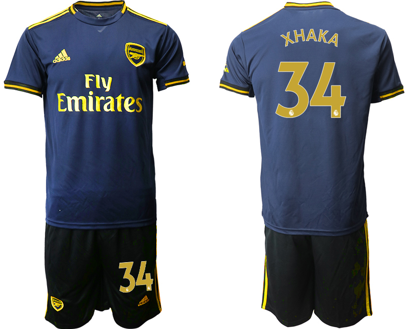 2019-20 Arsenal 34 XHAKA Third Away Soccer Jersey