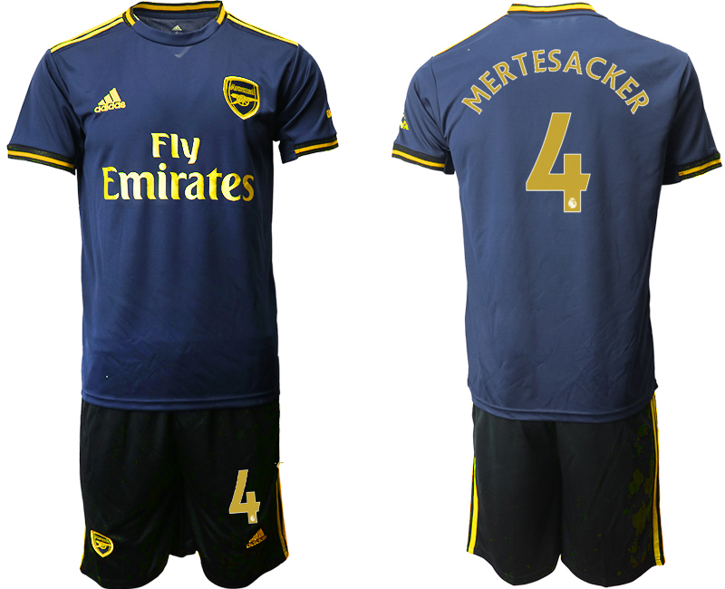 2019-20 Arsenal 4 MERTESACKER Third Away Soccer Jersey