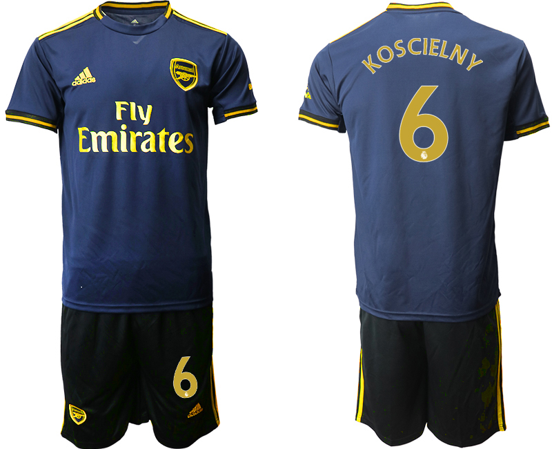 2019-20 Arsenal 6 KOSCIELNY Third Away Soccer Jersey