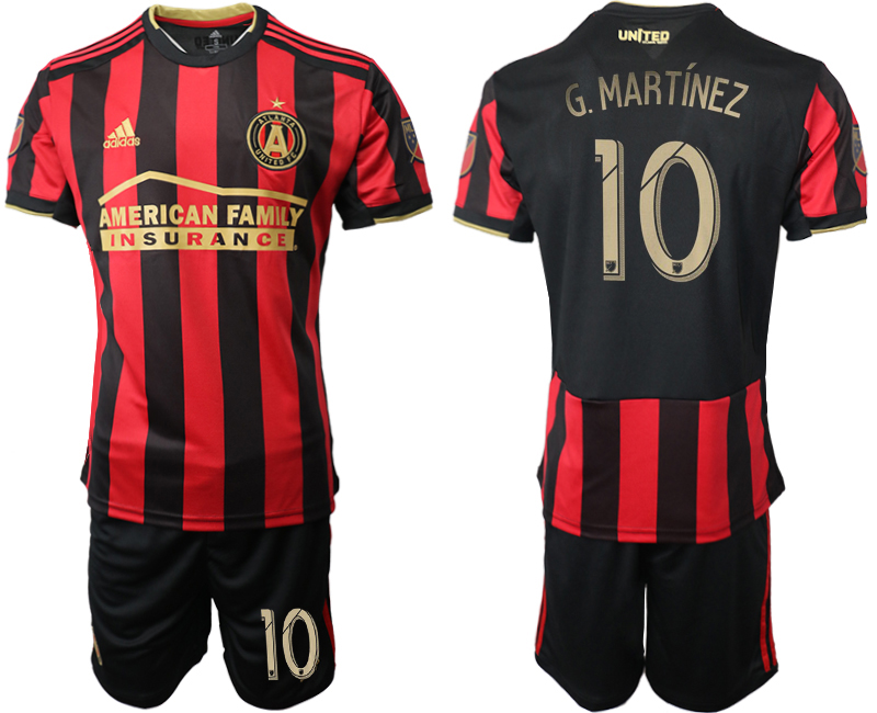 2019-20 Atlanta United FC 10 G. MARTINEZ Home Soccer Jersey