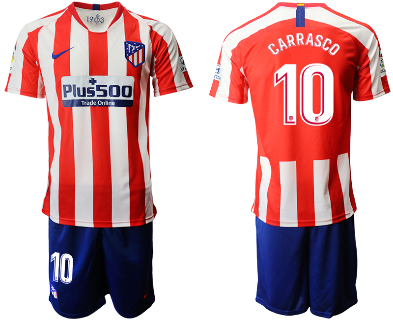 2019-20 Atletico Madrid 10 CARRASCO Home Soccer Jersey