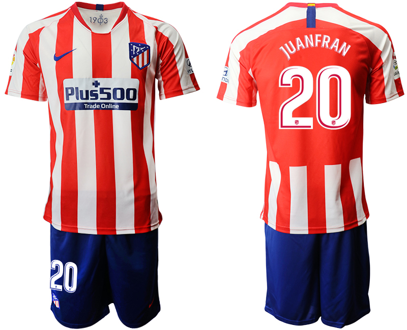 2019-20 Atletico Madrid 20 JUANFRAN Home Soccer Jersey