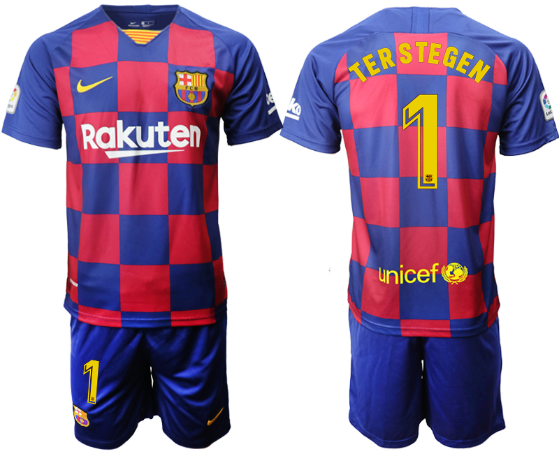 2019-20 Barcelona 1 TERSTEGEN Home Soccer Jersey