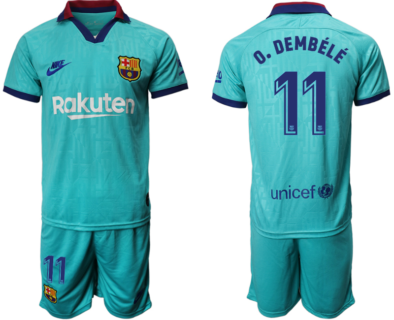 2019-20 Barcelona 11 O. DEMBELE Third Away Soccer Jersey