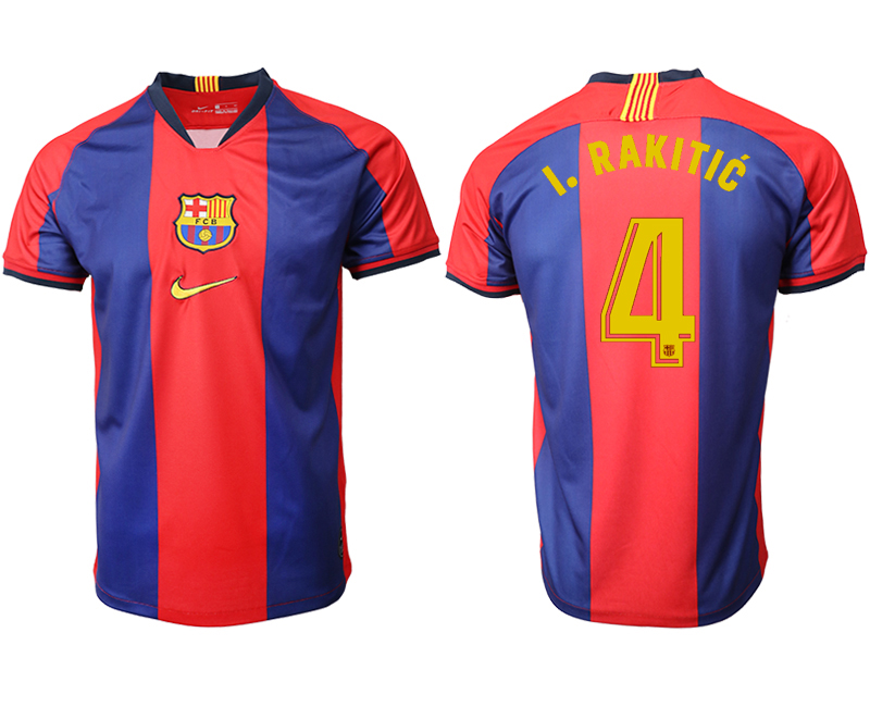 2019-20-Barcelona-4-I.-RAKITIC-Home-Thailand-Soccer-Jersey