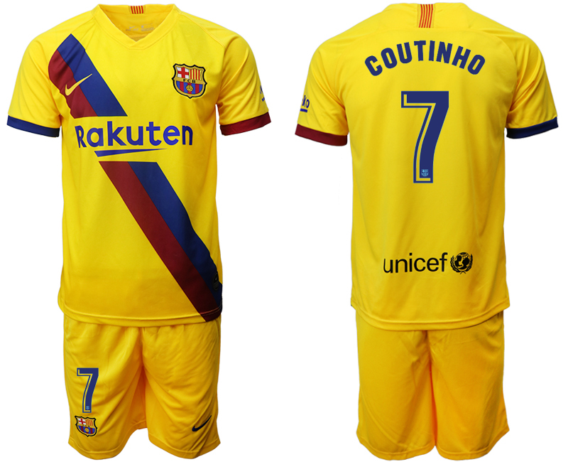 2019-20 Barcelona 7 COUTINHO Away Soccer Jersey