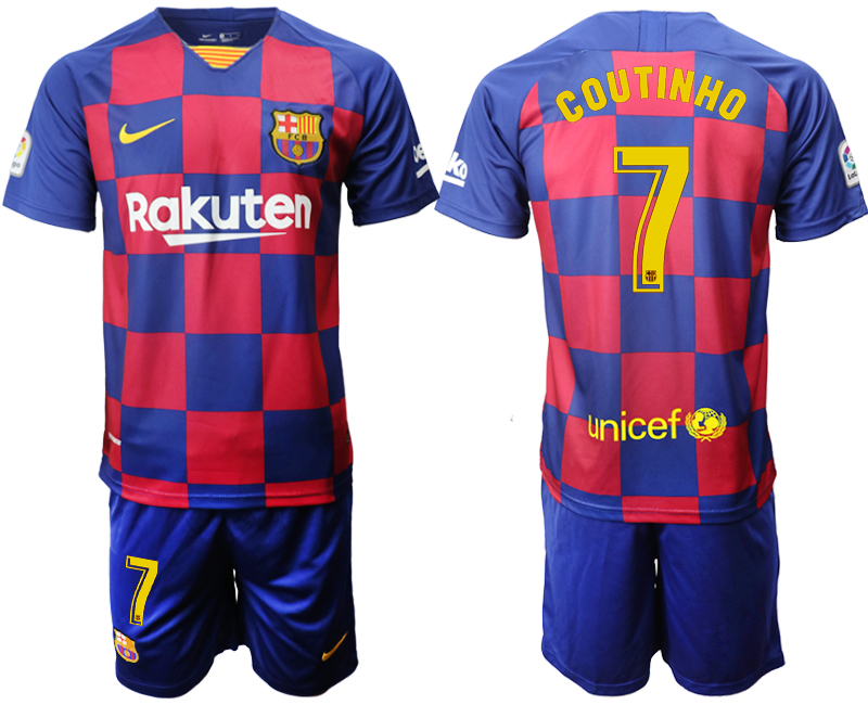 2019-20 Barcelona 7 COUTINHO Home Soccer Jersey