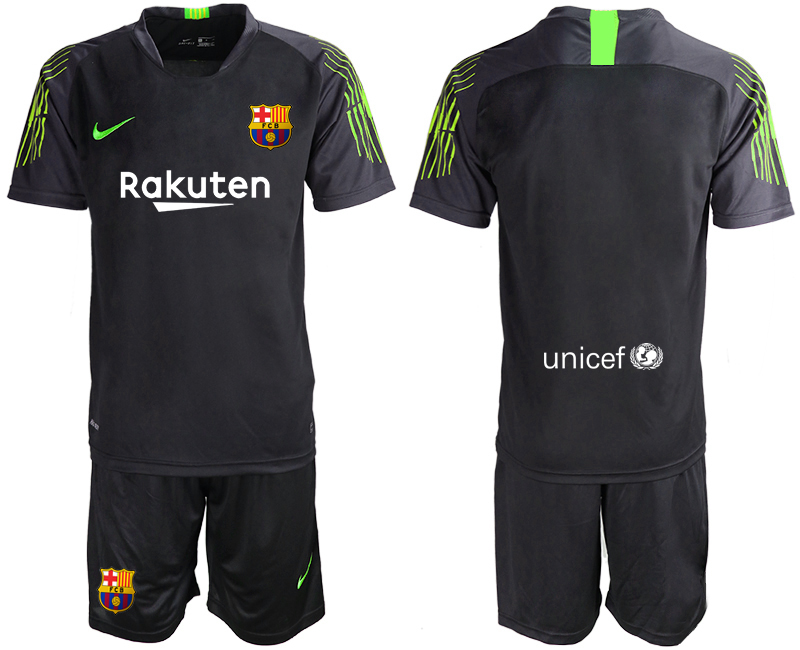 2019-20 Barcelona Black Goalkeeper Soccer Jerseys