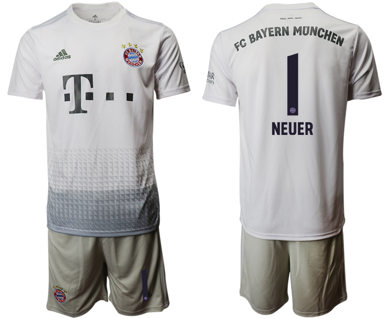 2019-20 Bayern Munich 1 NEUER Away Soccer Jersey