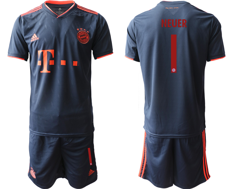 2019-20 Bayern Munich 1 NEUER Third Away Soccer Jersey