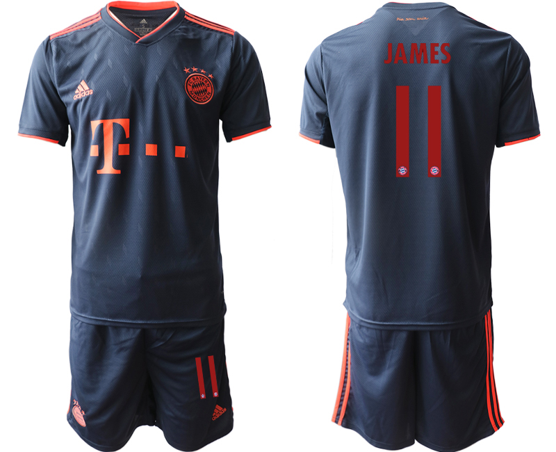 2019-20 Bayern Munich 11 JAMES Third Away Soccer Jersey