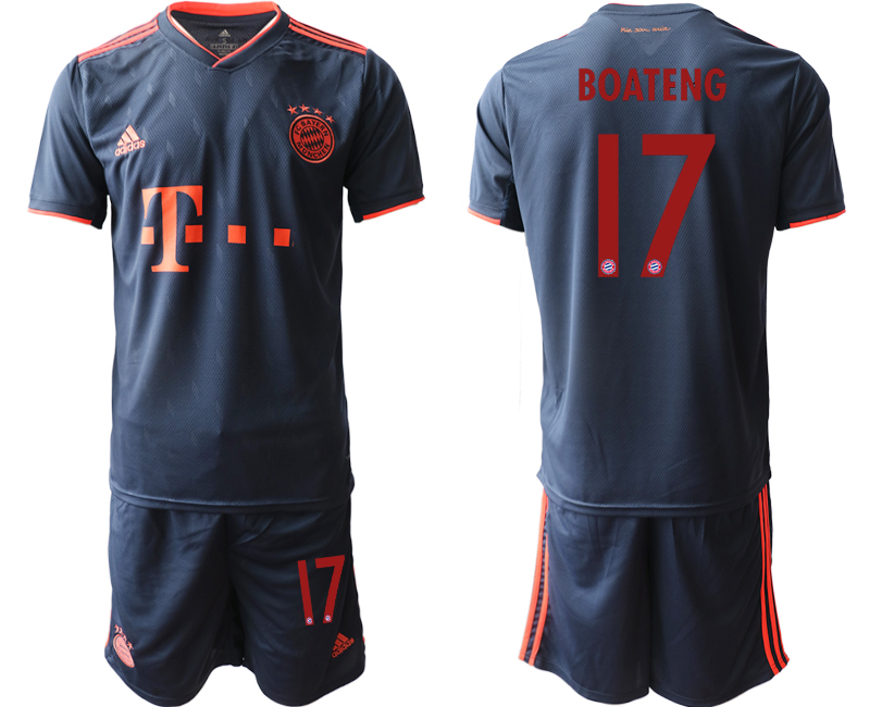 2019-20 Bayern Munich 17 BOATENG Third Away Soccer Jersey