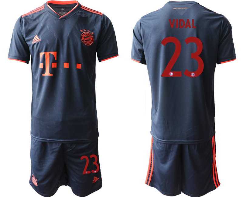 2019-20 Bayern Munich 23 VIDAL Third Away Soccer Jersey