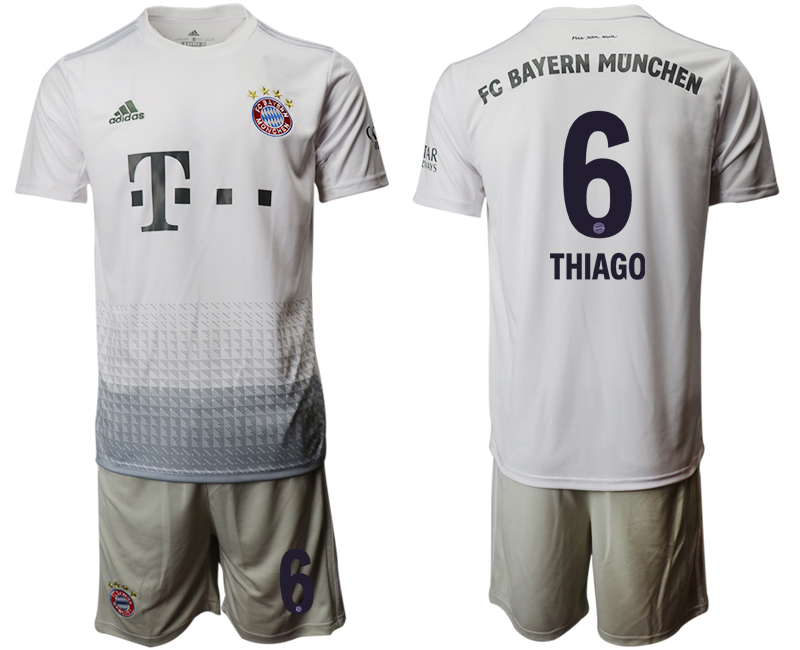 2019-20 Bayern Munich 6 THIAGO Away Soccer Jersey