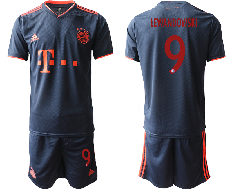 2019-20 Bayern Munich 9 LEWANDOWSKI Third Away Soccer Jersey