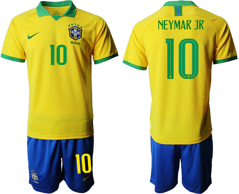 2019-20-Brazil-10-NEYMAR-JR-Home-Soccer-Jersey