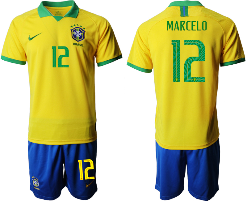 2019-20-Brazil-12-MARCELO-Home-Soccer-Jersey