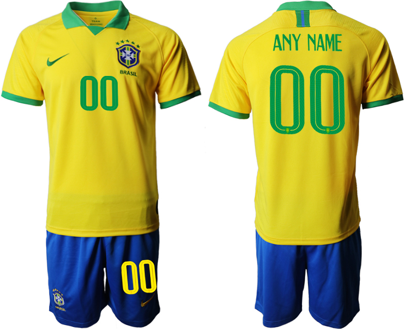 2019-20-Brazil-Customized-Home-Soccer-Jersey