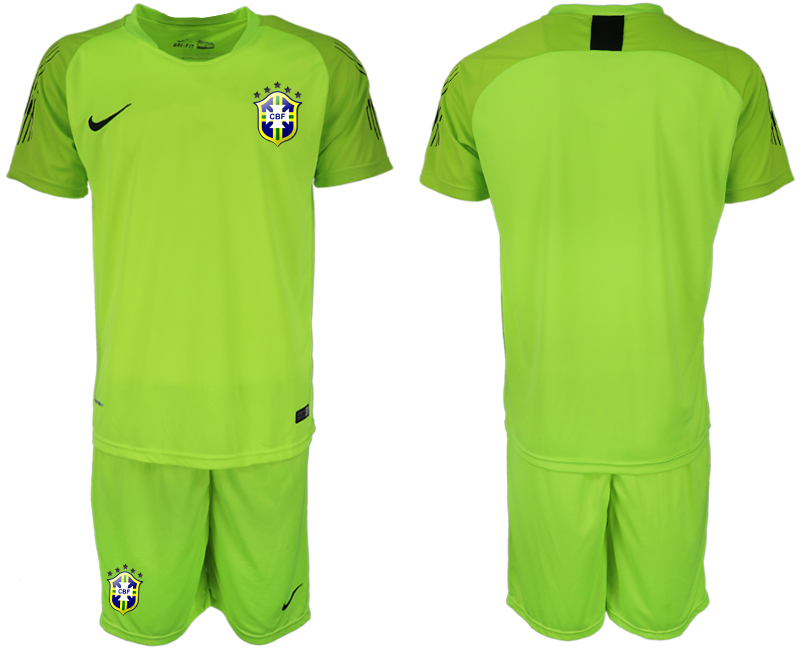 2019-20-Brazil-Fluorescent-Green-Goalkeeper-Soccer-Jerseys