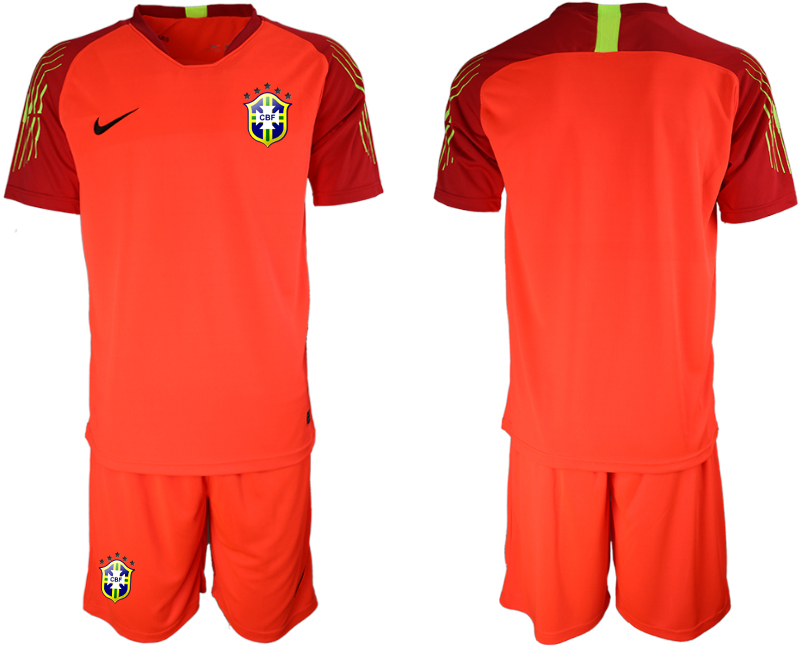 2019-20-Brazil-Red-Goalkeeper-Soccer-Jersey