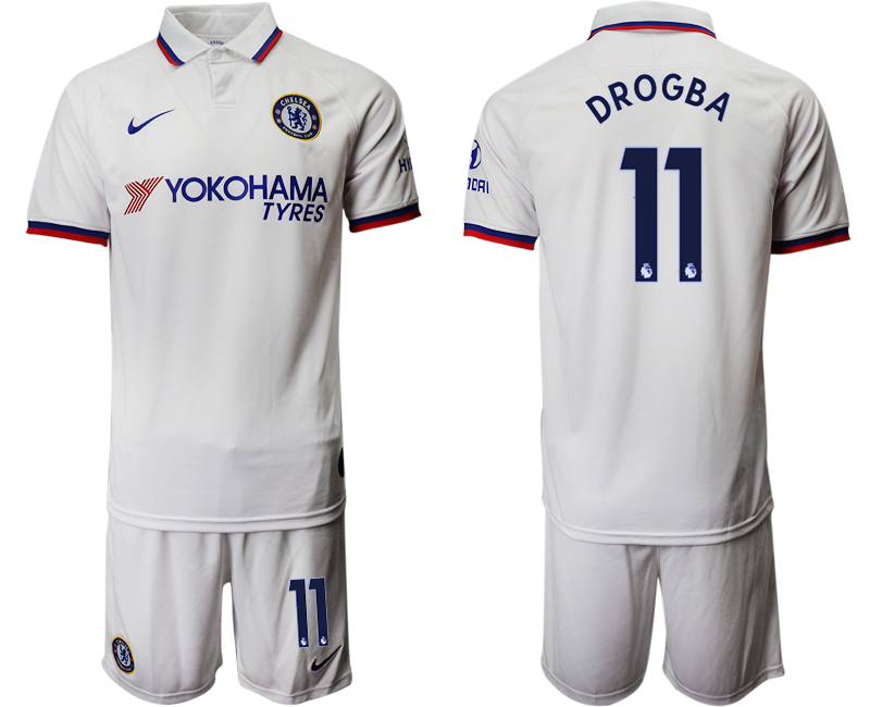 2019-20 Chelsea 11 DROGBA Away Soccer Jersey